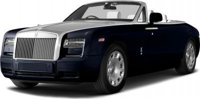 Luxury convertible with chrome grille and premium wheels