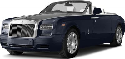 Luxury convertible with prominent front grille and stylish alloy wheels
