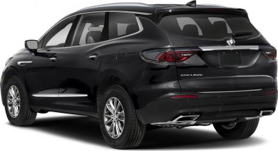 Rear side profile with sleek tail lights and black finish