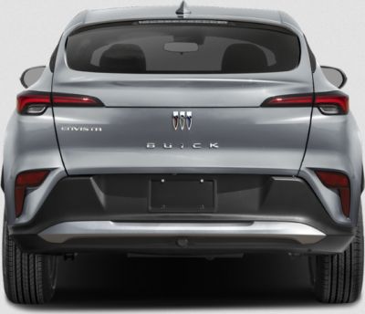 Rear view of SUV showcasing slim tail lights and rear design.