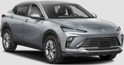 Front side view with sleek headlights and silver smooth body.