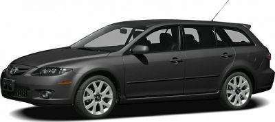 Sleek black station wagon exterior with stylish alloy wheels