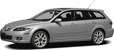 Silver station wagon with sleek side profile and alloy wheels