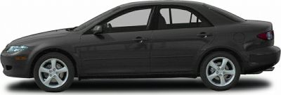 Side profile of sleek sedan with alloy wheels