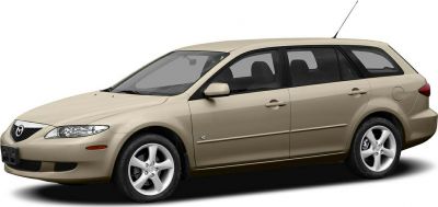Station wagon with sleek headlights and five-spoke alloy wheels