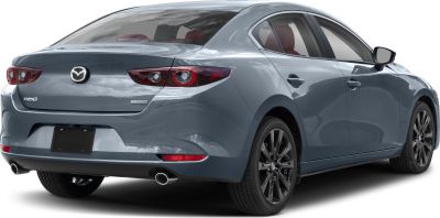Rear view with sleek tail lights and dual exhausts.