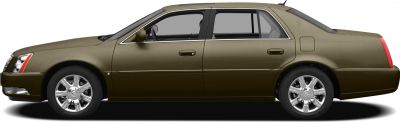 Side profile with chrome wheels of a luxury sedan