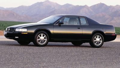 Sleek classic luxury coupe side profile