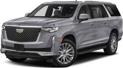 Full-size SUV prominent front grille and sleek LED headlights