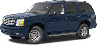 Large luxury SUV with chrome grille and wheels in blue color