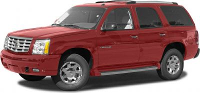 Red luxury SUV side profile with chrome wheels and roof rails