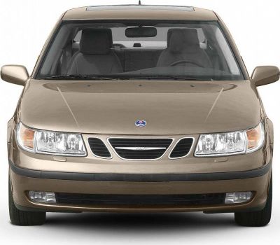Front view showing distinctive grille and headlights design
