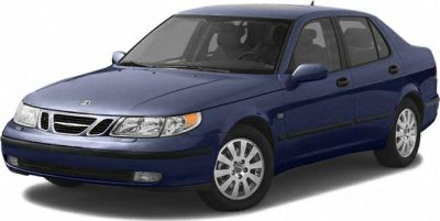Blue sedan with distinct front grille and integrated headlights