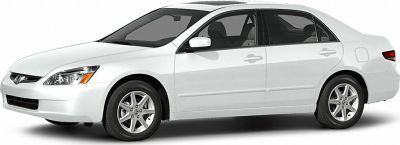 White mid-size sedan exterior and side profile with alloy wheels