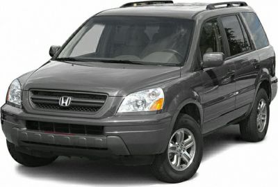Front and side view of mid-size SUV with roof rails
