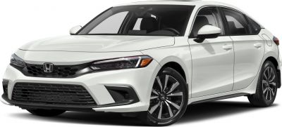 Front LED headlights and multi-spoke alloy wheels of a compact hatchback.
