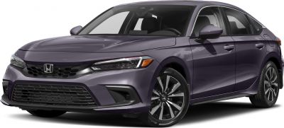 Front angle with LED headlights and multi-spoke alloy wheels