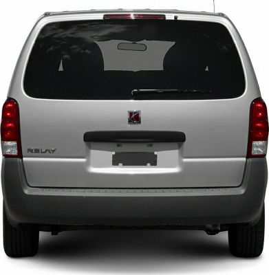 Rear view of minivan with tinted window and rear wiper