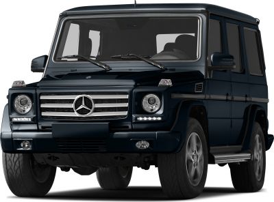 Front view with signature grille and round headlights