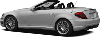 Convertible sports car with alloy wheels and roof down side profile