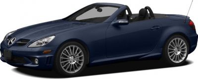 Dark blue convertible with alloy wheels and sleek sporty design