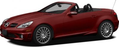 Red convertible with alloy wheels and two seats