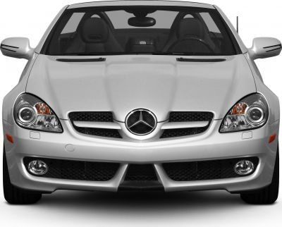 Front close-up with headlights, grille and fog lights