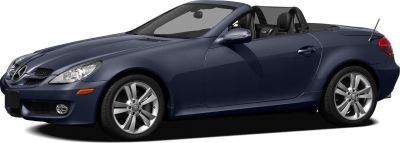 Convertible front and side view with alloy wheels and headlights