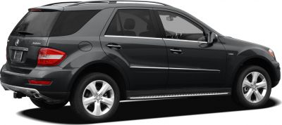 Rear side view of SUV with alloy wheels and tinted windows
