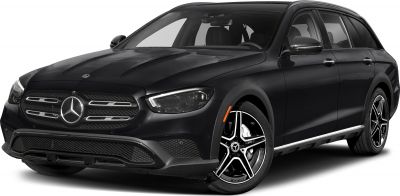 Front grille and alloy wheels of a black luxury estate car