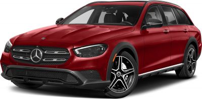 Front fascia and alloy wheels of a luxury wagon