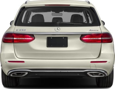Rear view showing dual exhausts and LED taillights on an estate vehicle