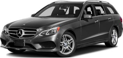 Front-side view of a luxury estate with alloy wheels and sleek design