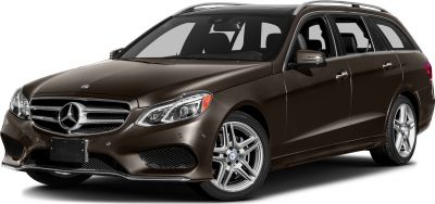 Front side view of luxury wagon with alloy wheels and roof rails