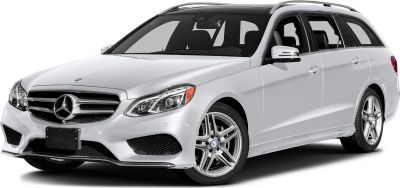 Front and side view of a luxury station wagon with alloy wheels and modern headlamps