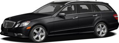 Mid-size station wagon with alloy wheels and roof rails