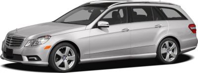 Silver luxury station wagon with roof rails and alloy wheels