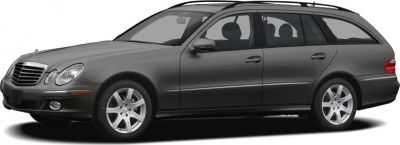 Side profile of 2006 station wagon with five-spoke alloy wheels