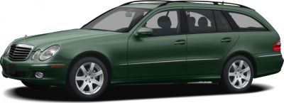 Side view of elongated luxury estate with alloy wheels