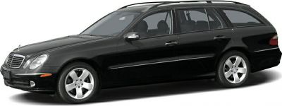 Black station wagon with sleek design and alloy wheels