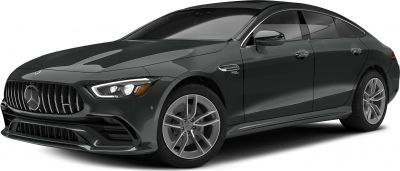 Front side view with LED headlights and sporty grille