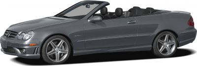 Sleek convertible side profile with AMG wheels