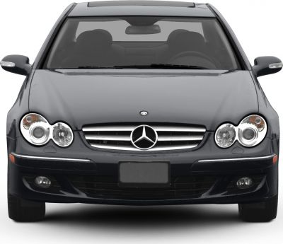Front view with round headlights and signature grille