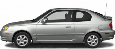 Compact two-door hatchback with alloy wheels in side profile
