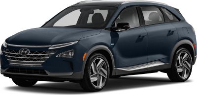 SUV front side view with LED headlights and unique grille