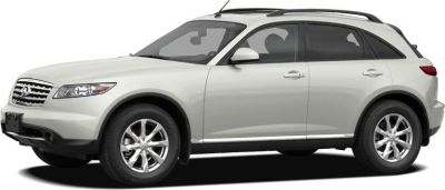 Side view of mid-size luxury SUV with chrome trim and roof rails