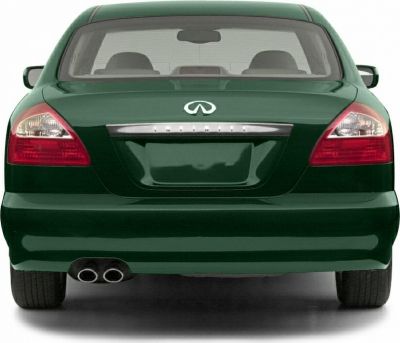 Rear view with taillights and dual exhaust pipes