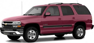 Full-size SUV with roof rails and chrome wheels