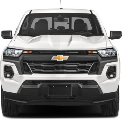 Front view with grille and headlights of a modern pickup truck
