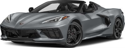 Front side view with aggressive hood and black alloy wheels